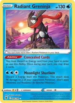 Radiant Greninja, card 046 from Astral Radiance