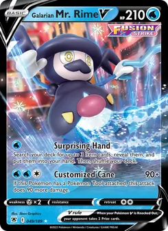 Galarian Mr. Rime V, card 049 from Astral Radiance