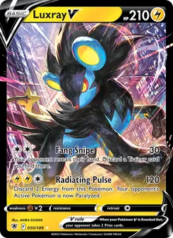 Luxray V, card 050 from Astral Radiance
