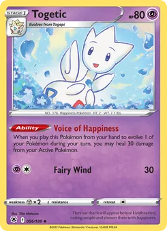 Togetic, card 056 from Astral Radiance