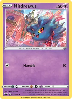 Misdreavus, card 058 from Astral Radiance
