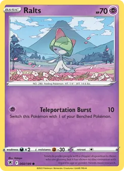 Ralts, card 060 from Astral Radiance