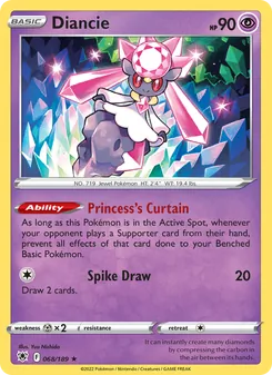 Diancie, card 068 from Astral Radiance