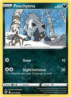 Poochyena, card 095 from Astral Radiance