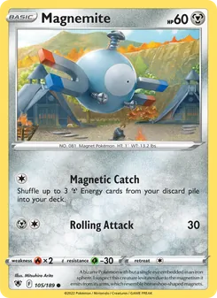 Magnemite, card 105 from Astral Radiance