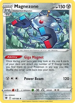 Magnezone, card 107 from Astral Radiance