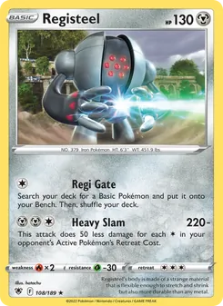 Registeel, card 108 from Astral Radiance