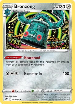 Bronzong, card 112 from Astral Radiance