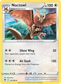 Noctowl, card 121 from Astral Radiance
