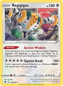Regigigas, card 130 from Astral Radiance