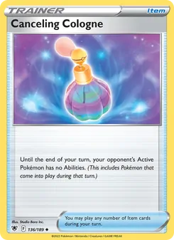 Canceling Cologne, card 136 from Astral Radiance