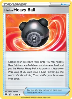 Hisuian Heavy Ball, card 146 from Astral Radiance