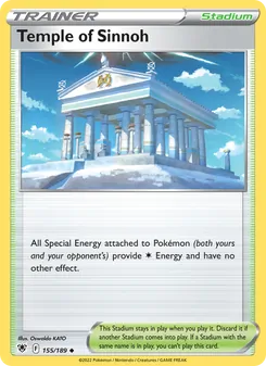 Temple of Sinnoh, card 155 from Astral Radiance