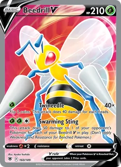 Beedrill V, card 160 from Astral Radiance