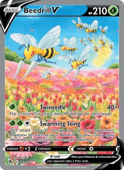 Beedrill V, card 161 from Astral Radiance