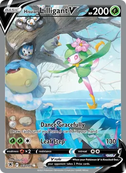 Hisuian Lilligant V, card 163 from Astral Radiance
