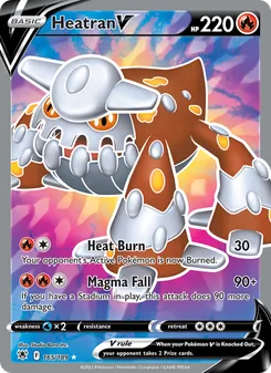 Heatran V, card 165 from Astral Radiance