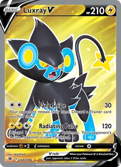 Luxray V, card 168 from Astral Radiance