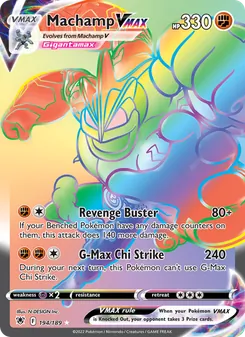 Machamp VMAX, card 194 from Astral Radiance