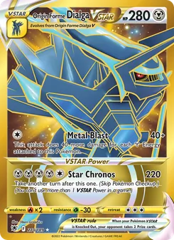 Origin Forme Dialga VSTAR, card 210 from Astral Radiance