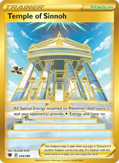Temple of Sinnoh, card 214 from Astral Radiance