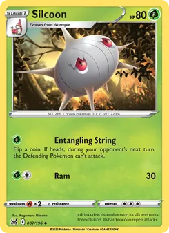 Silcoon, card 007 from Lost Origin