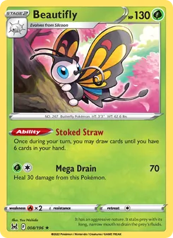 Beautifly, card 008 from Lost Origin