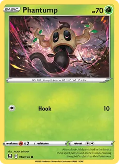 Phantump, card 016 from Lost Origin