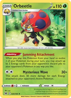 Orbeetle, card 020 from Lost Origin