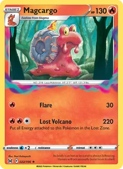 Magcargo, card 022 from Lost Origin