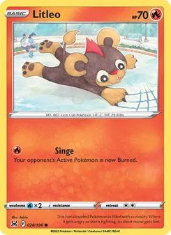 Litleo, card 028 from Lost Origin