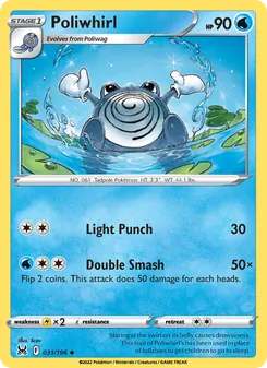 Poliwhirl, card 031 from Lost Origin