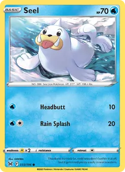 Seel, card 033 from Lost Origin