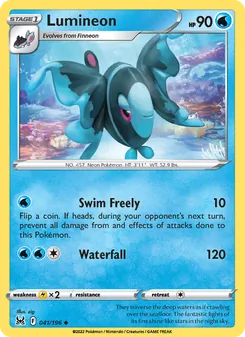 Lumineon, card 041 from Lost Origin