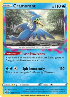 Cramorant, card 050 from Lost Origin