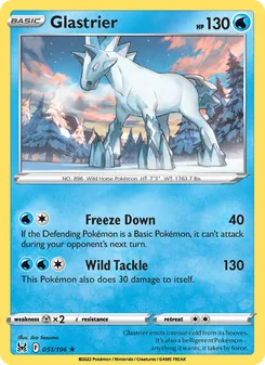 Glastrier, card 051 from Lost Origin