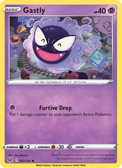 Gastly, card 064 from Lost Origin