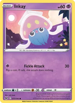 Inkay, card 077 from Lost Origin