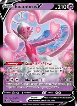 Enamorus V, card 082 from Lost Origin