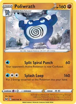 Poliwrath, card 085 from Lost Origin