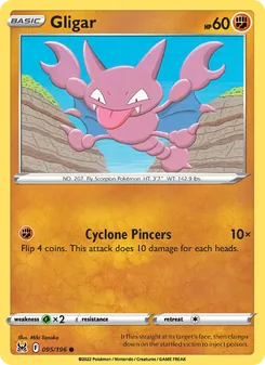 Gligar, card 095 from Lost Origin