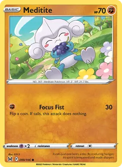 Meditite, card 099 from Lost Origin