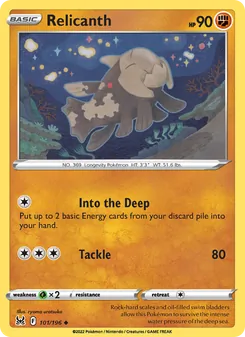Relicanth, card 101 from Lost Origin