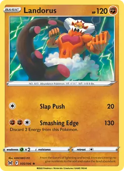 Landorus, card 105 from Lost Origin