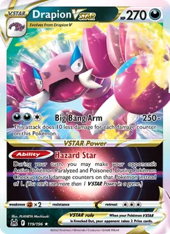 Drapion VSTAR, card 119 from Lost Origin