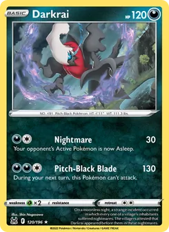 Darkrai, card 120 from Lost Origin