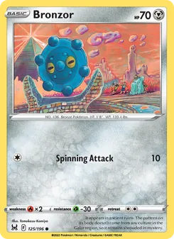 Bronzor, card 125 from Lost Origin