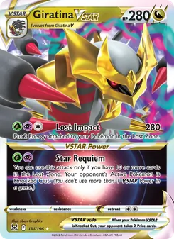 Giratina VSTAR, card 131 from Lost Origin