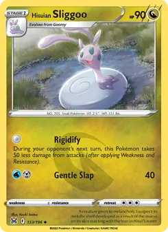 Hisuian Sliggoo, card 133 from Lost Origin