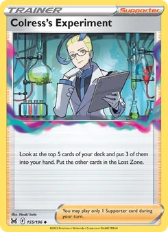 Colress's Experiment, card 155 from Lost Origin